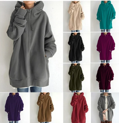 Women's Winter Zip-Up Hoodie