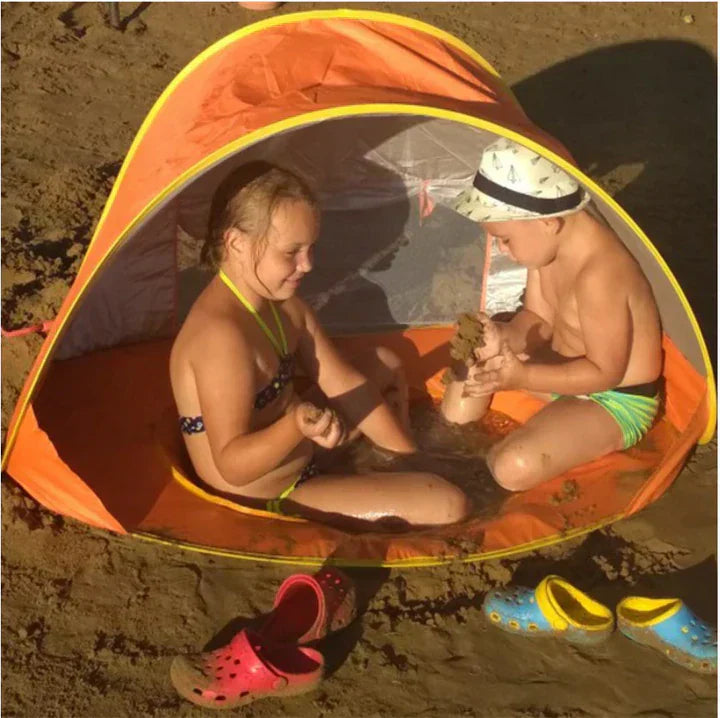 SunShell Kids' Tent with UV Protection and Mini Pool