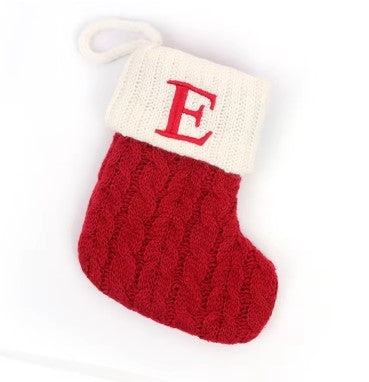 Personalized Christmas Patterned Socks with Embroidered Name