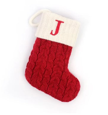 Personalized Christmas Patterned Socks with Embroidered Name