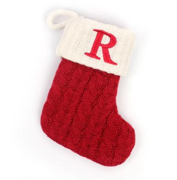 Personalized Christmas Patterned Socks with Embroidered Name
