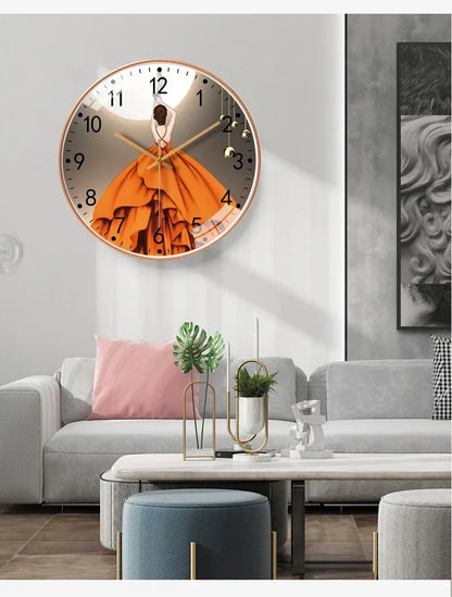Sleek Contemporary Wall Clock for Bedroom Decor