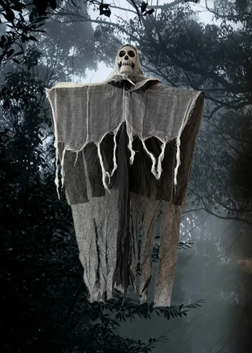 LED Hanging Skull Ghost for Halloween Home and Garden Decor