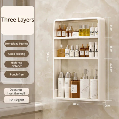 ShelfSnap | No-Drill Wall-Mounted Bathroom Organizer - Effortless Storage for Essentials