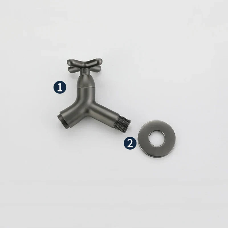 EvoSpout | Classic Brass Wall-Mounted Cold Water Tap for Kitchen and Bathroom