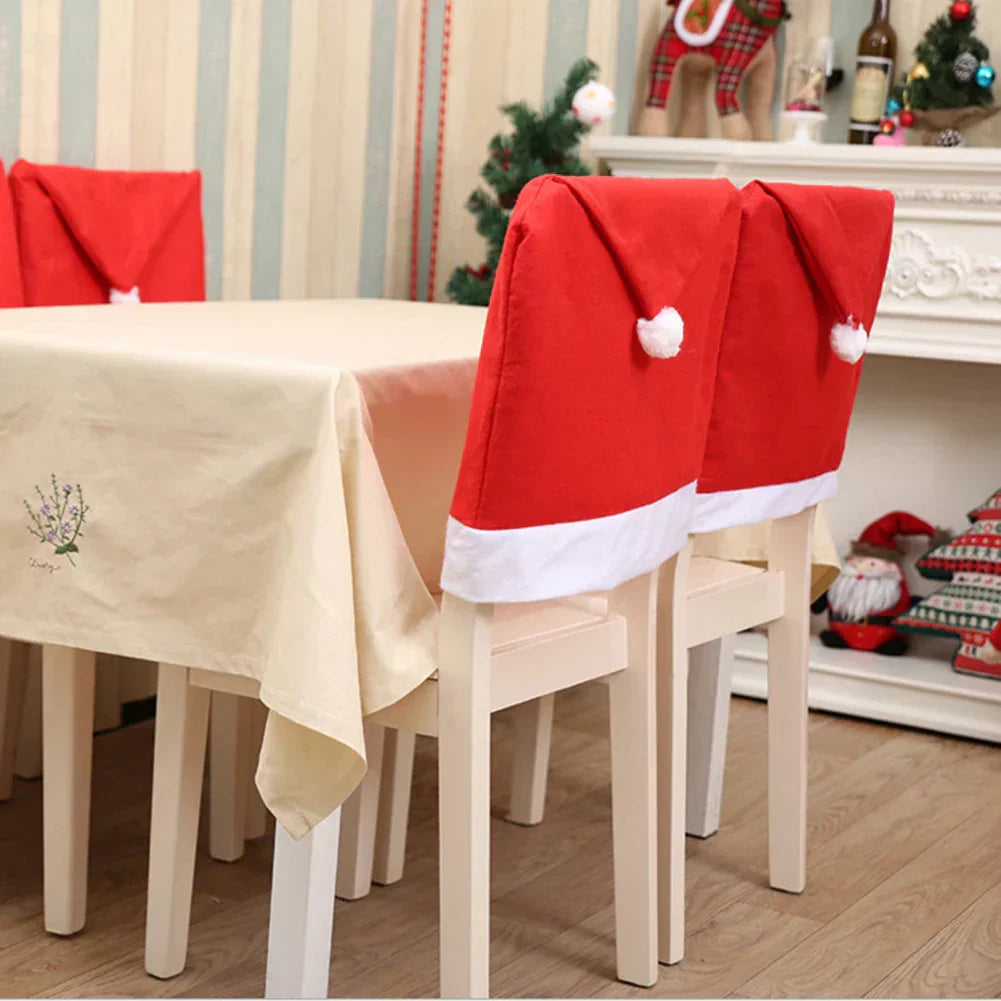 Enchanting Christmas Chair Covers with Magical Table Glow