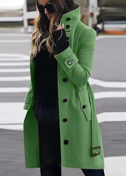 Thalia | Women's Long Button-Up Coat