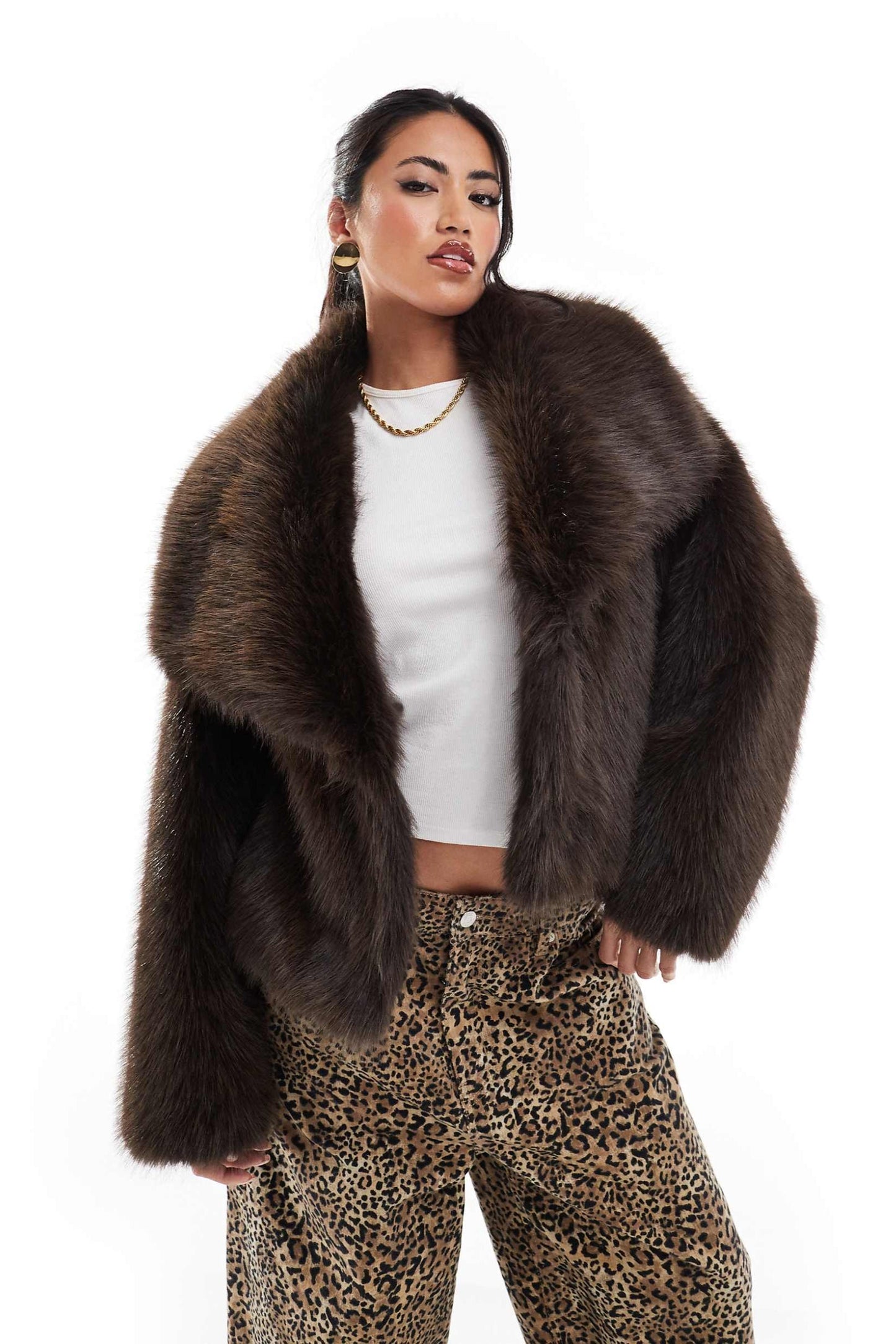 Snug Faux Fur Short Jacket