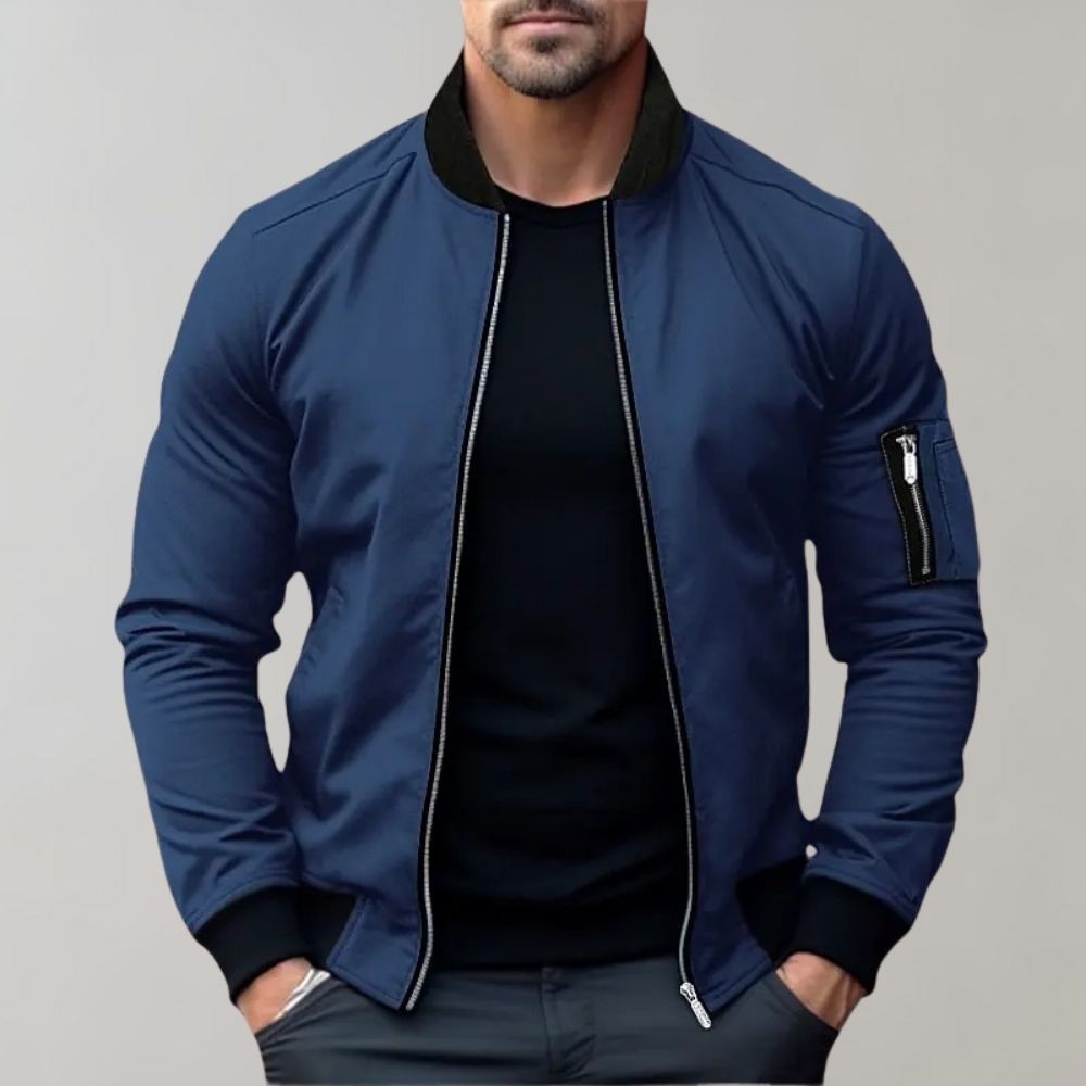 THOM - Versatile Lightweight Bomber Jacket for Men, Perfect for Any Season