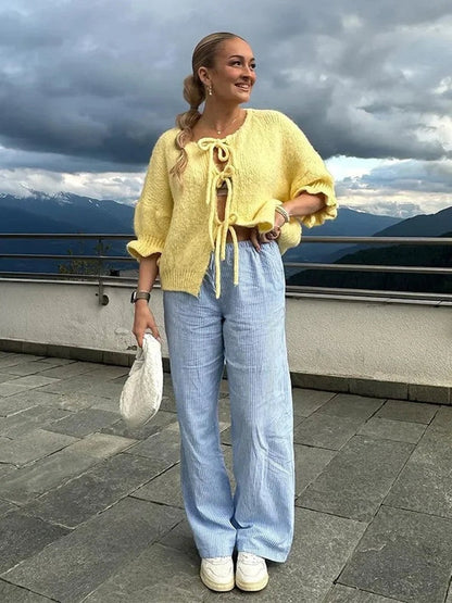 Noa - Playful Waistcoat with Bow Tie Fastening