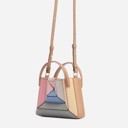 GeoChic Geometric Pattern Handbag - Trendy and Stylish