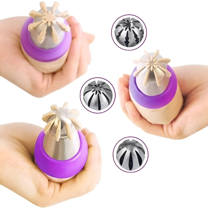 Artistic Piping Nozzle Set for Effortless Cake Decoration