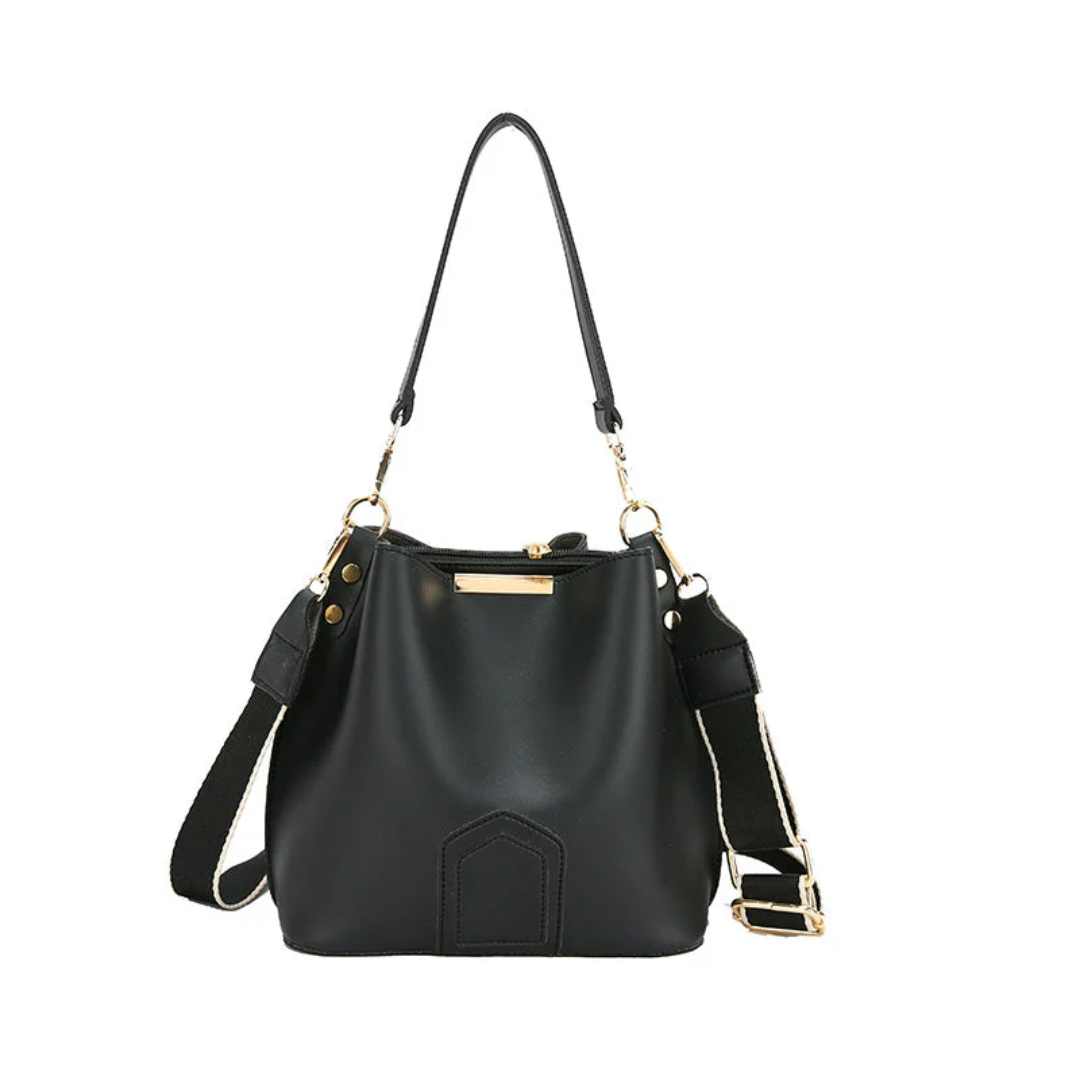 Stylish Leather Shoulder Bag - BellaViva