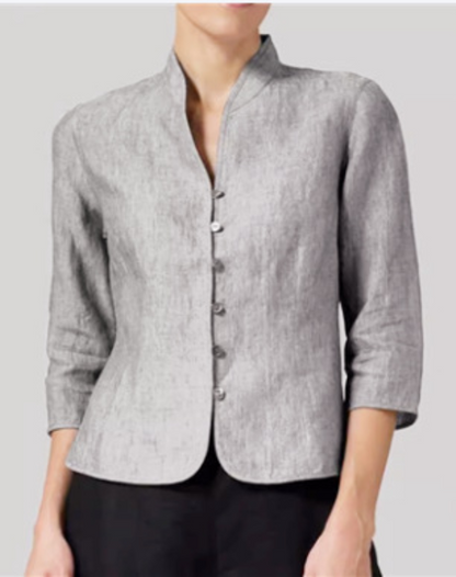 Brynna | Elegant Women's Blouse with Stand-Up Collar