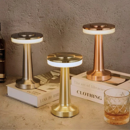 Vintage-Inspired Wireless Table Lamp - LumiBar