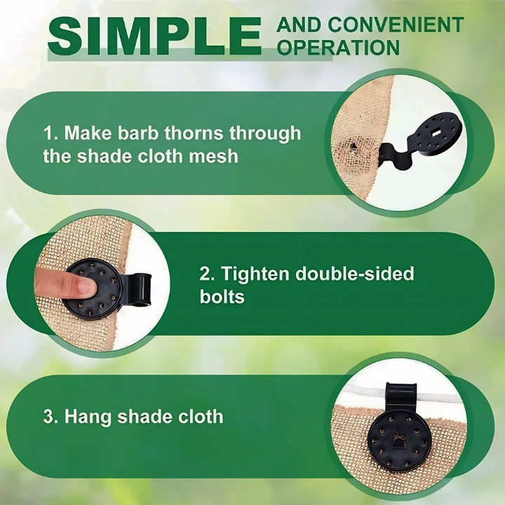 GardenNet Clips: Fast and Easy Solutions for Garden Nets