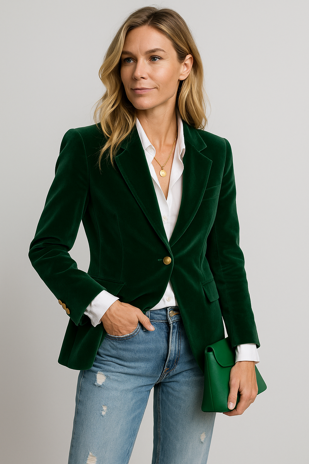 Women's Velvet Blazer