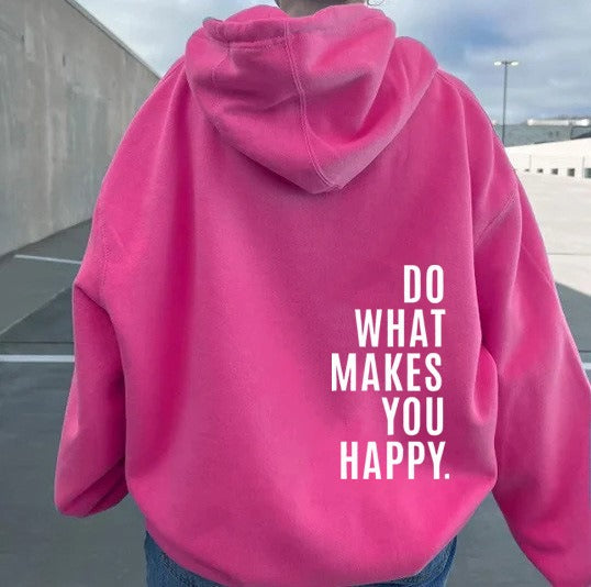 Catherine™ - Pink Hoodie with Eye-Catching Accents