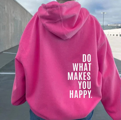 Catherine™ - Pink Hoodie with Eye-Catching Accents