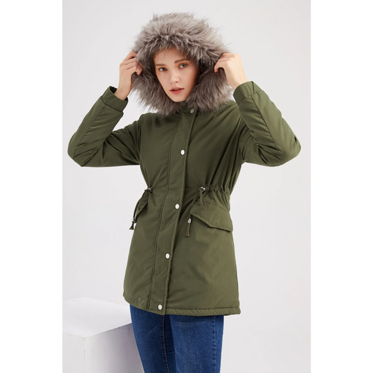 Alicia | Women's Winter Parka with Button-Down Front