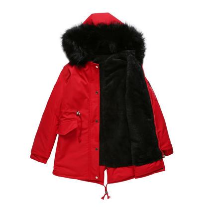 Alicia | Women's Winter Parka with Button-Down Front