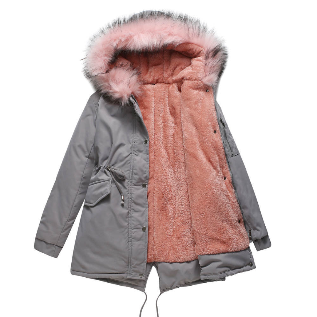 Alicia | Women's Winter Parka with Button-Down Front