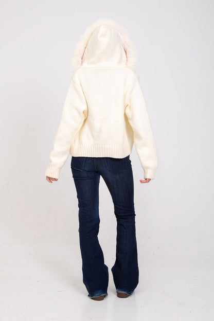 Warm and Stylish Hooded Wool Coat