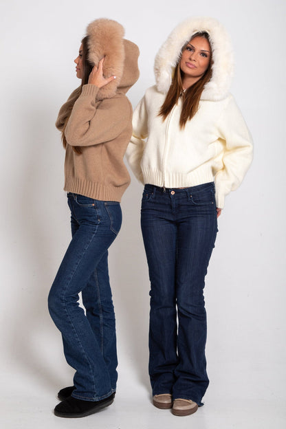 Warm and Stylish Hooded Wool Coat