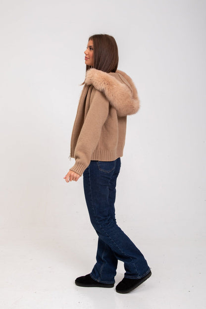 Warm and Stylish Hooded Wool Coat
