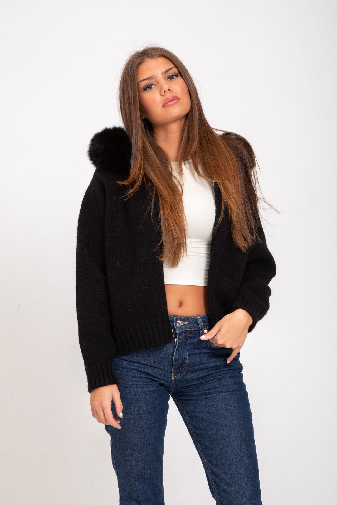 Warm and Stylish Hooded Wool Coat