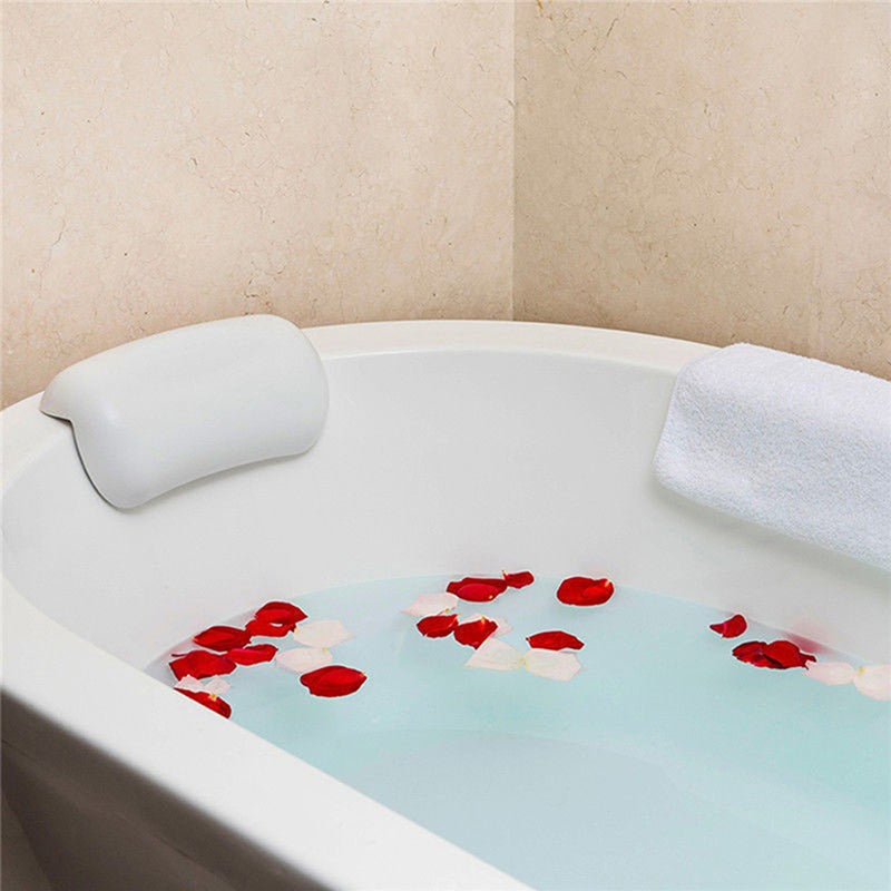 CozySoak Bath Cushion - Soft, Supportive Neck and Headrest for Bathtubs, Waterproof & Quick-Drying