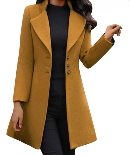 Kiara | Chic Long Sleeve Coat for Women