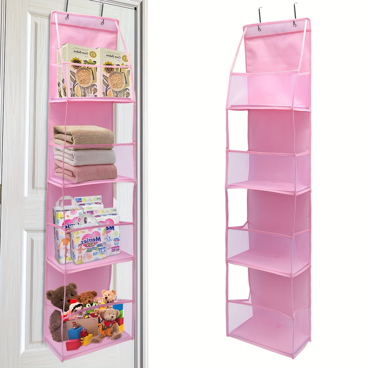 Ventilated Door Organizer Featuring 4 Functional Pockets