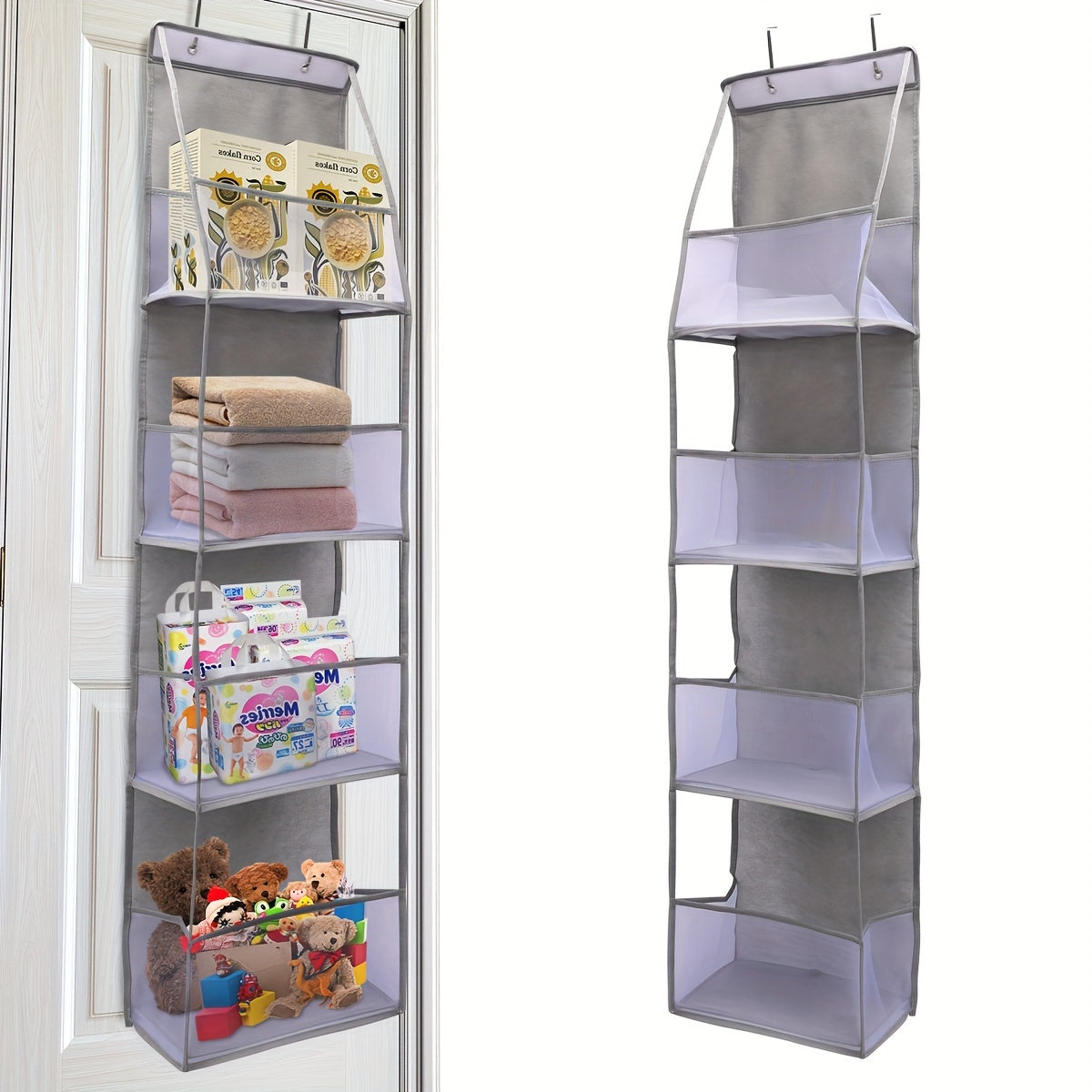 Ventilated Door Organizer Featuring 4 Functional Pockets