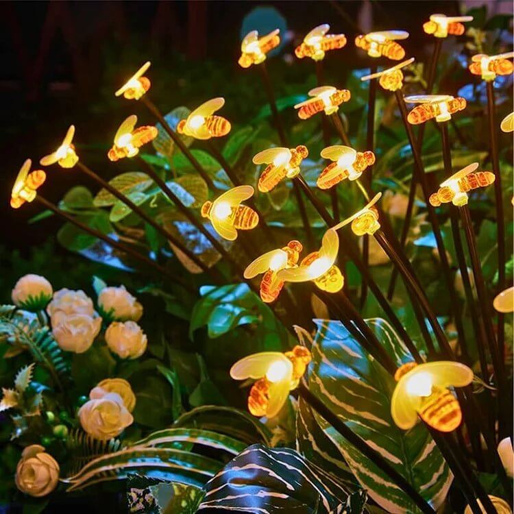 Solar-Powered LED Butterfly String Lights