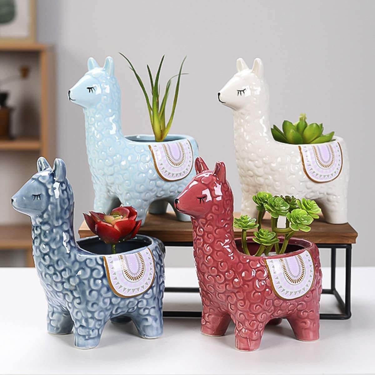 Alpaca-Inspired Ceramic Plant Pots for Your Greenery