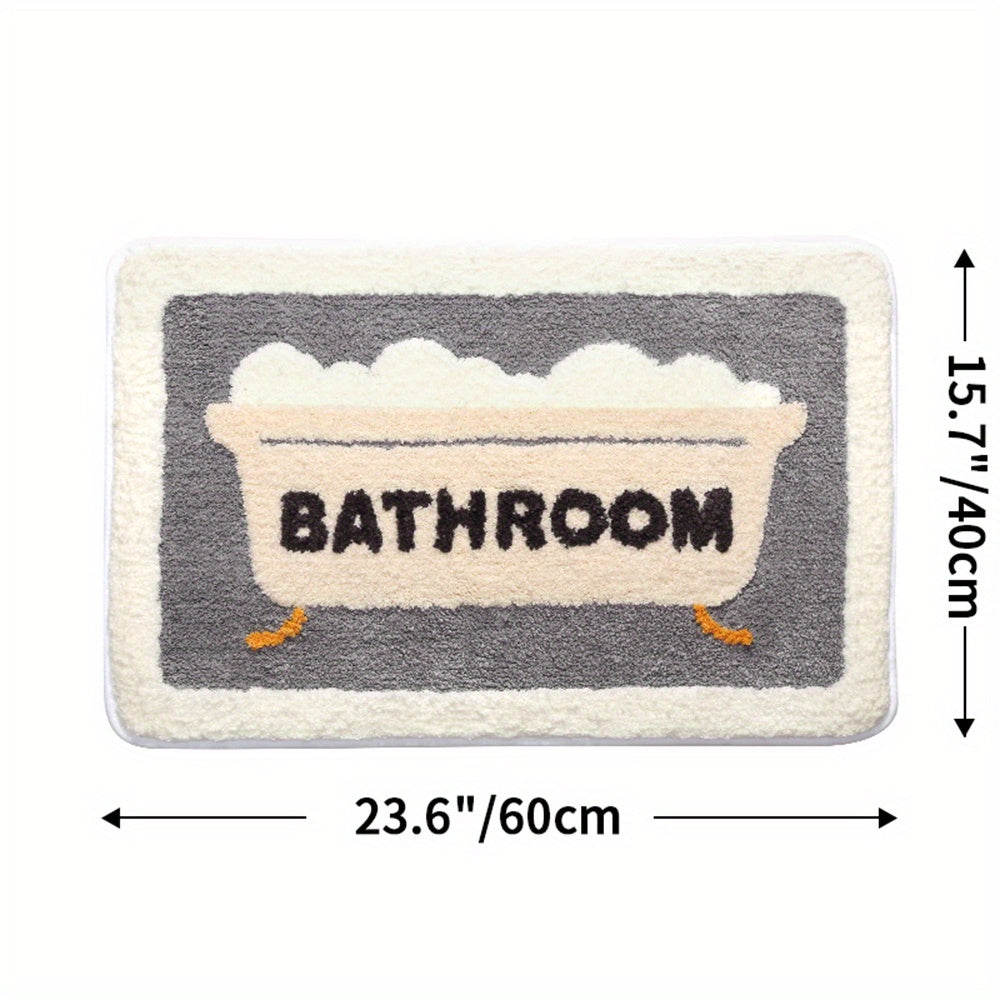 DryStep | Ultra-Absorbent Non-Slip Bath Mat - Fast-Drying Mat for Safe and Comfortable Bathroom Use