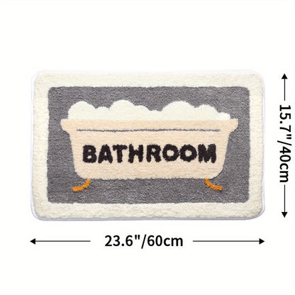 DryStep | Ultra-Absorbent Non-Slip Bath Mat - Fast-Drying Mat for Safe and Comfortable Bathroom Use
