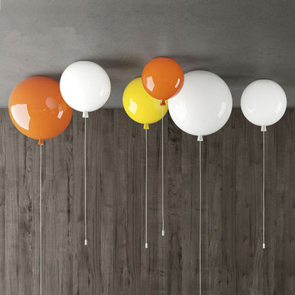 Contemporary Balloon-Shaped LED Ceiling Light – AuraLite