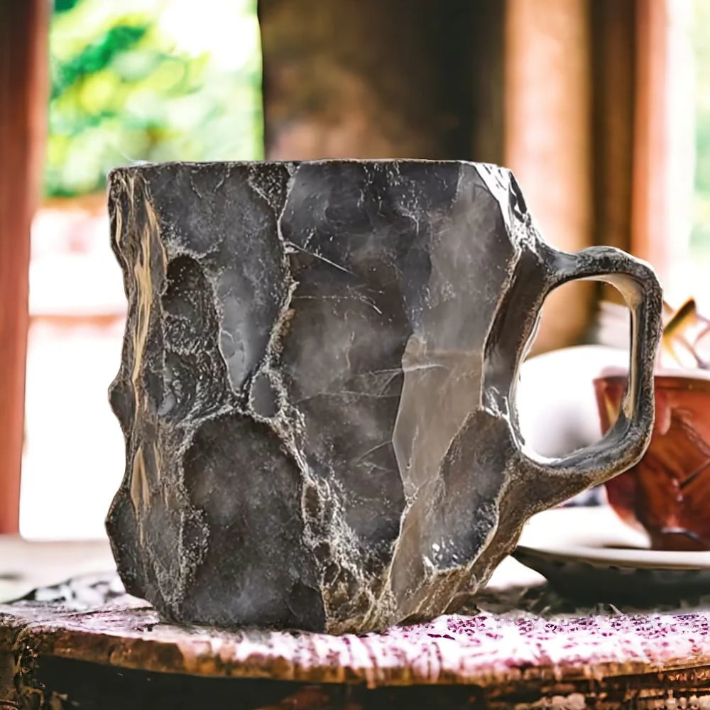 Crystal-Infused Mineral Coffee Mugs