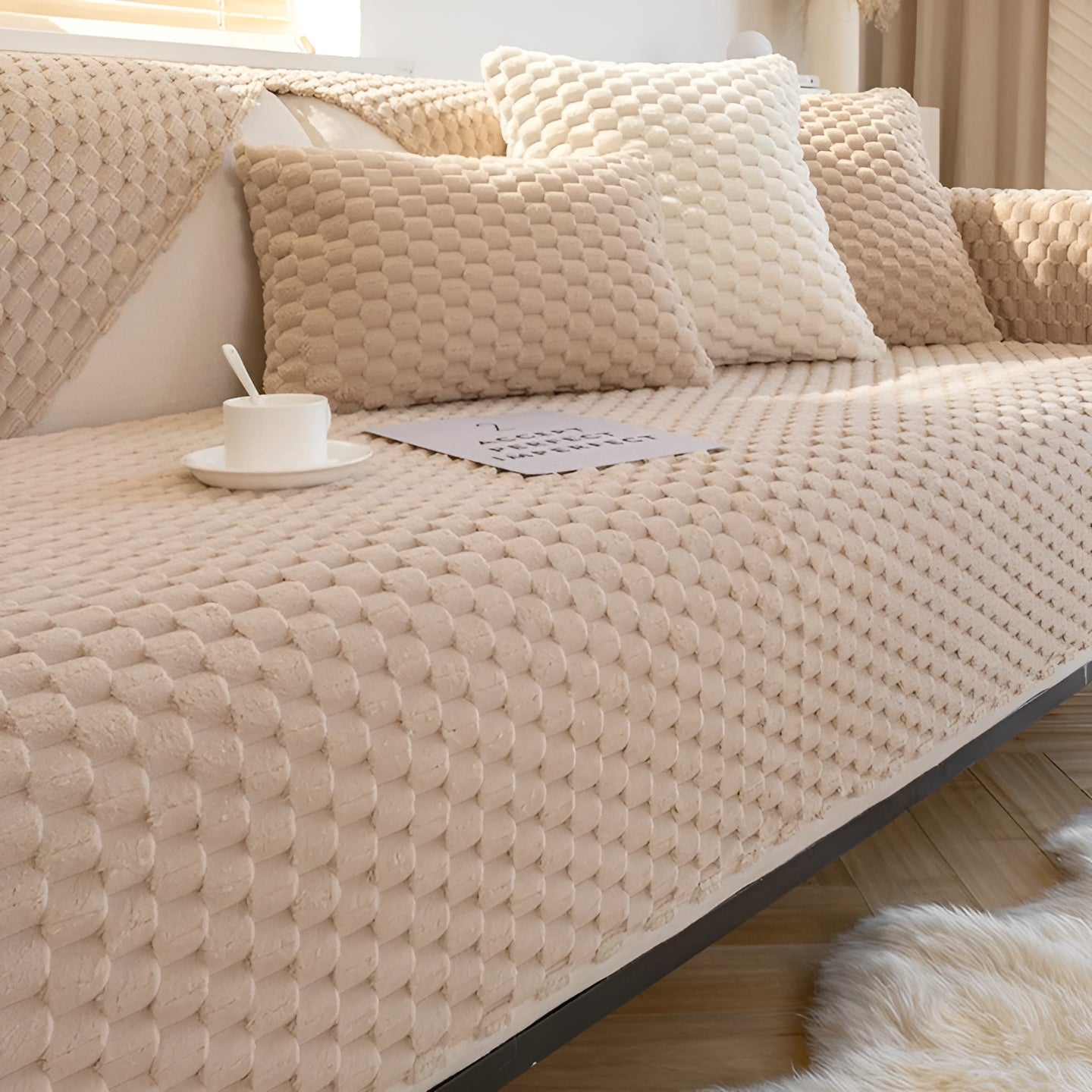 Luxurious Velvet Sofa Cover – VeluLuxe