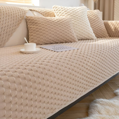 Luxurious Velvet Sofa Cover – VeluLuxe