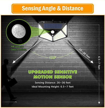 All-Weather Solar LED Garden Light with Motion Detection