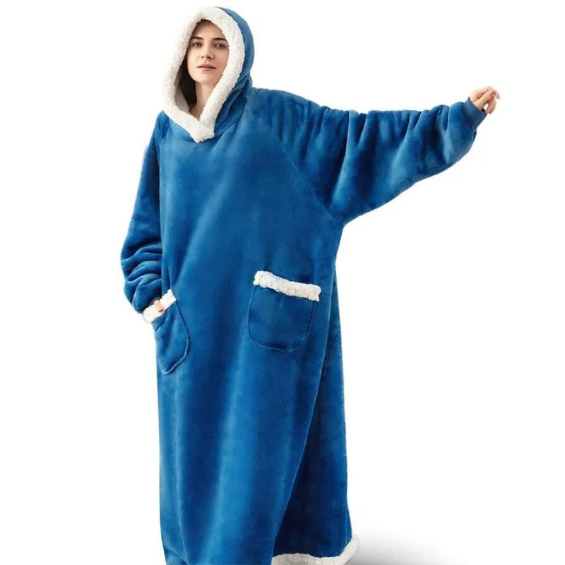 Extra-Large Hooded Blanket Robe