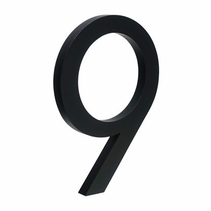 Minimalist Matte Black Modern House Number
