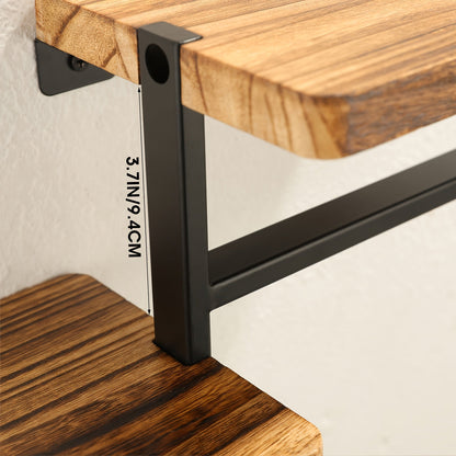 TissueLedge | Vertical Wooden Napkin Holder - Space-Saving Organizer for Kitchen and Bathroom