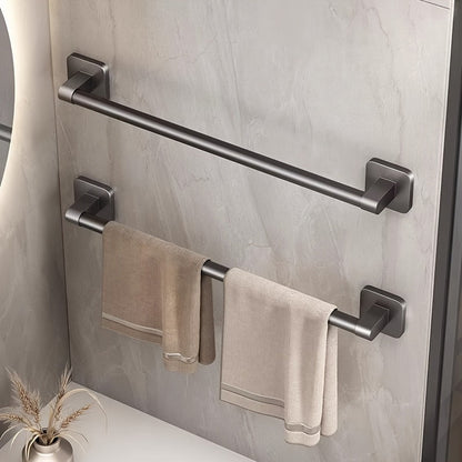 GripBar | Wall-Mounted Towel Rack - No-Drill Aluminium and Plastic Design for Easy Installation
