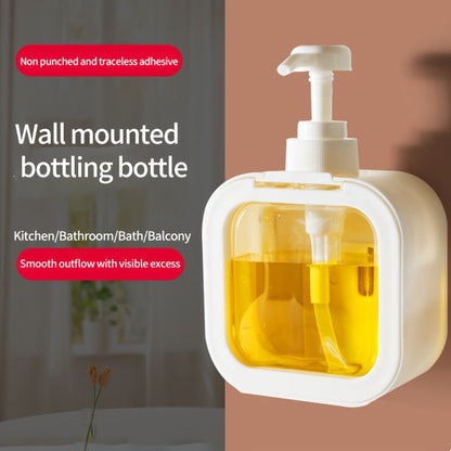 Dispenza | Transparent Wall-Mounted Dispenser Bottle for Kitchen & Bathroom - No Drilling Required
