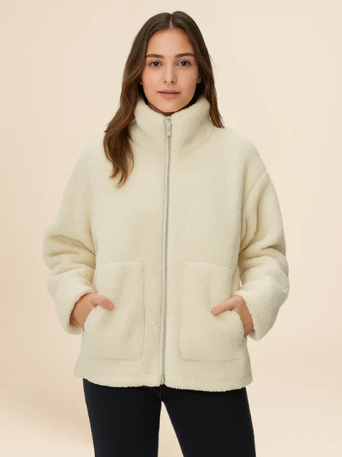 Imogen | Women's Oversized Sherpa Fleece Jacket Perfect for Special Events