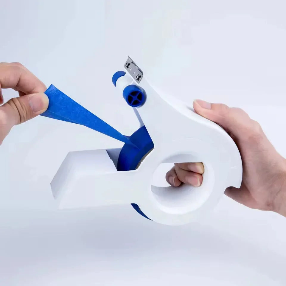 Tape Dispenser with Cutter – Comes with 2 Rolls Included